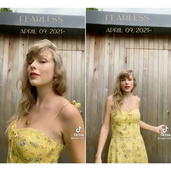 Reformation Yellow Floral Dress 2P Worn by Taylor Swift in First TikTok - Picture 2 of 8